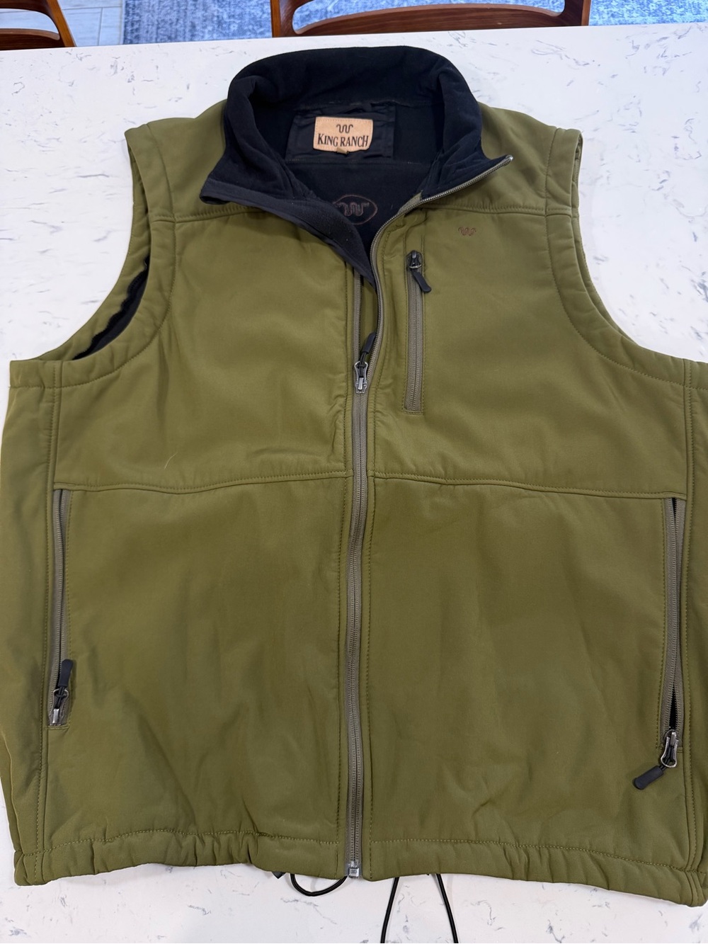 King Ranch Olive Green Vest Men’s Size 2XL RARE Hard To Find -